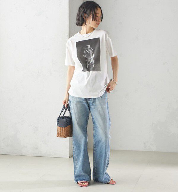 SHIPS for women「【SHIPS別注】COUTURE D'ADAM:50th ANNIV Sam Haskins フォト TEE」|Tシャツ・カットソー|
