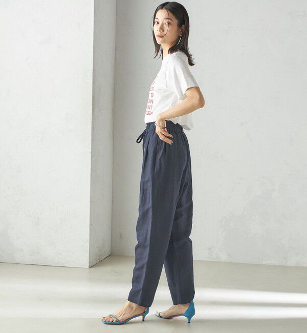 SHIPS for women「SHIPS Primary Navy Label:ロゴ TEE」|Tシャツ・カットソー|