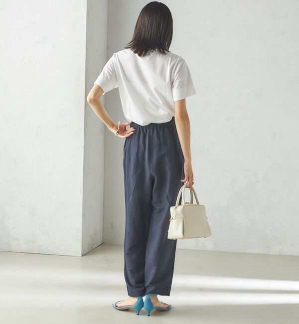 SHIPS for women「SHIPS Primary Navy Label:ロゴ TEE」|Tシャツ・カットソー|