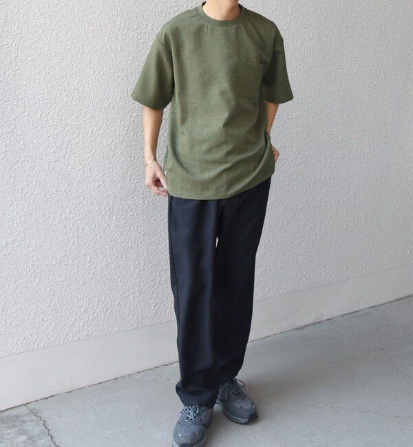 SHIPS any「SHIPS any:〈洗濯機可能〉リネンライク セミワイド パンツ(セットアップ対応) 25SS◇」|チノ|