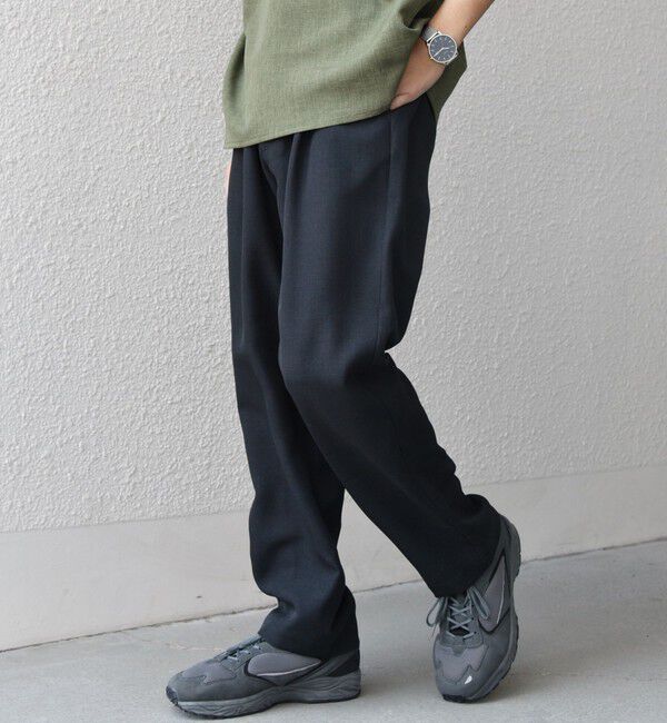 SHIPS any「SHIPS any:〈洗濯機可能〉リネンライク セミワイド パンツ(セットアップ対応) 25SS◇」|チノ|