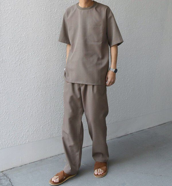 SHIPS any「SHIPS any:〈洗濯機可能〉リネンライク セミワイド パンツ(セットアップ対応) 25SS◇」|チノ|