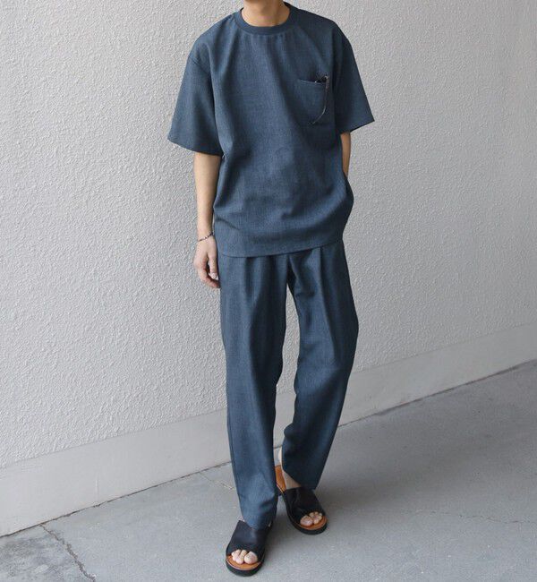 SHIPS any「SHIPS any:〈洗濯機可能〉リネンライク セミワイド パンツ(セットアップ対応) 25SS◇」|チノ|