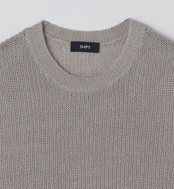 SHIPS「SHIPS: サンフェード リネン ニット ベスト」|ベスト・ジレ|