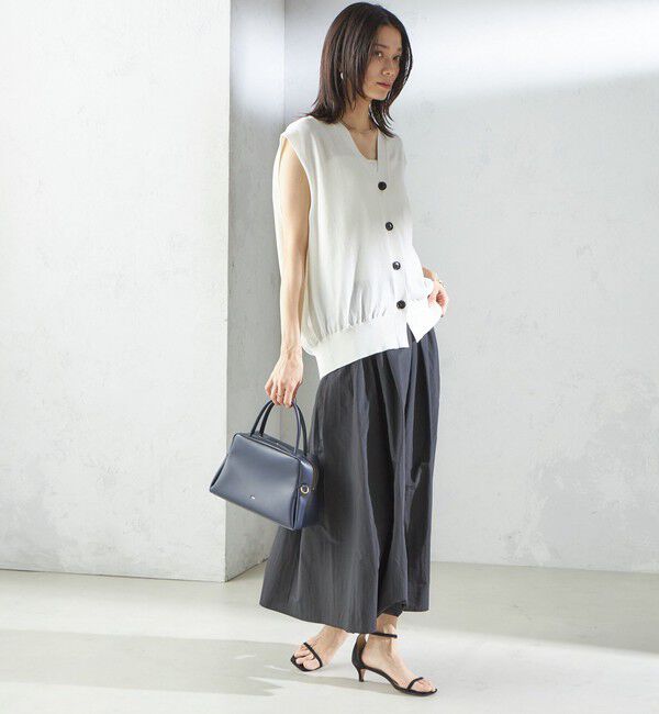 SHIPS for women「〈手洗い可能〉ライト タフタ タック フレア スカート」|スカート|