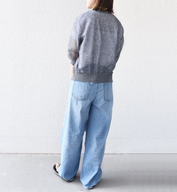 SHIPS for women「〈手洗い可能〉ラミー混 シアー カーディガン」|カーディガン|