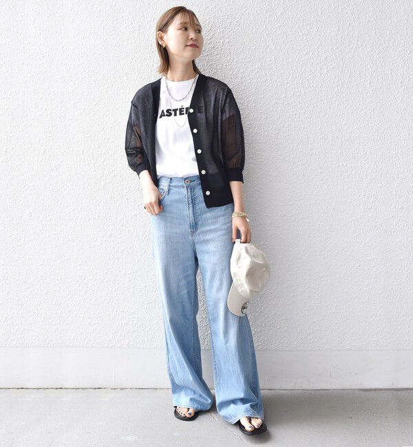 SHIPS for women「〈手洗い可能〉ラミー混 シアー カーディガン」|カーディガン|