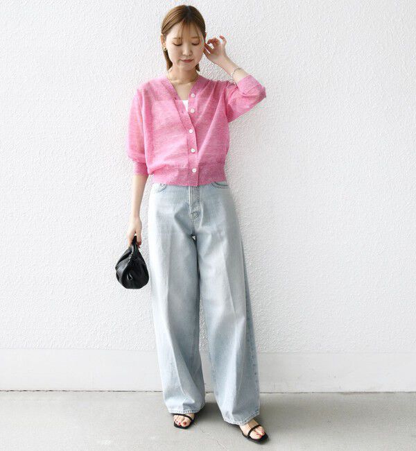 SHIPS for women「〈手洗い可能〉ラミー混 シアー カーディガン」|カーディガン|