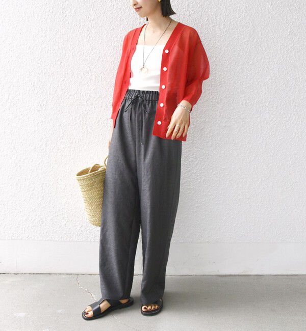 SHIPS for women「〈手洗い可能〉ラミー混 シアー カーディガン」|カーディガン|