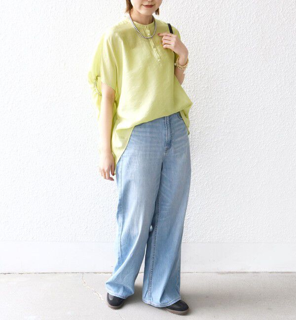 SHIPS for women「〈手洗い可能〉袖 ギャザー ドルマン ブラウス」|シャツ・ブラウス|