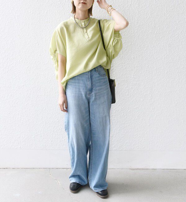 SHIPS for women「〈手洗い可能〉袖 ギャザー ドルマン ブラウス」|シャツ・ブラウス|