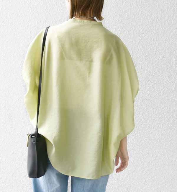 SHIPS for women「〈手洗い可能〉袖 ギャザー ドルマン ブラウス」|シャツ・ブラウス|