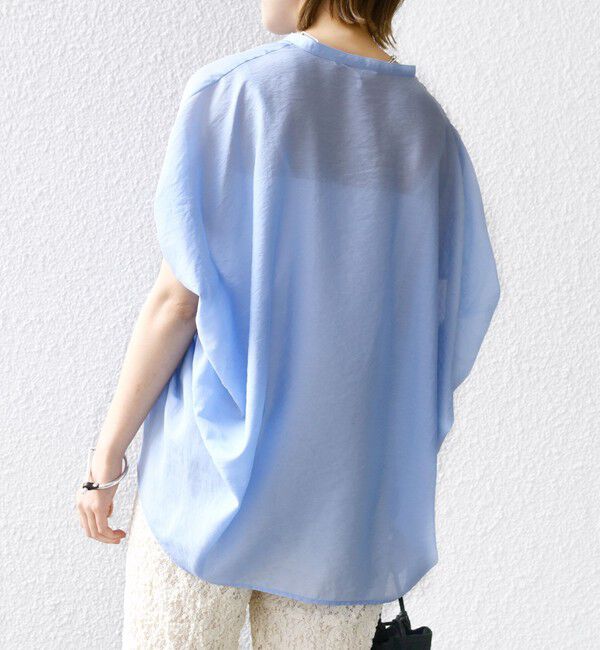 SHIPS for women「〈手洗い可能〉袖 ギャザー ドルマン ブラウス」|シャツ・ブラウス|