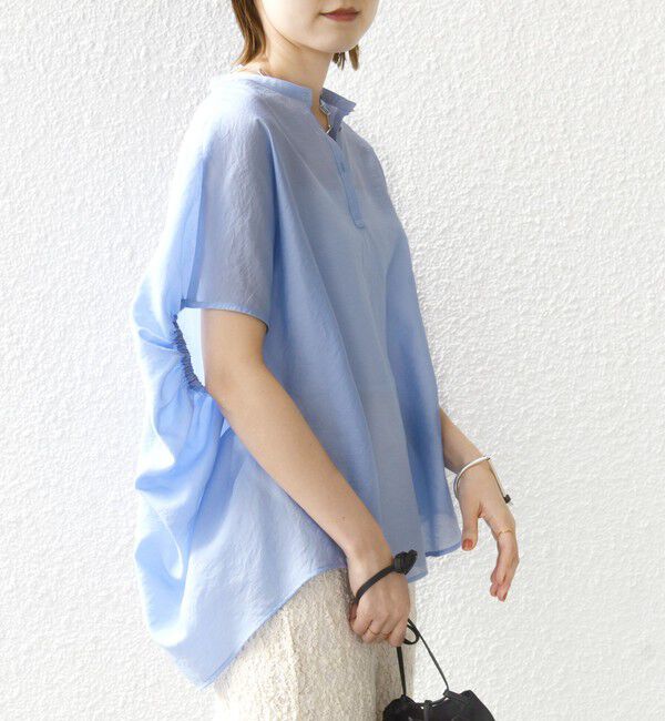 SHIPS for women「〈手洗い可能〉袖 ギャザー ドルマン ブラウス」|シャツ・ブラウス|