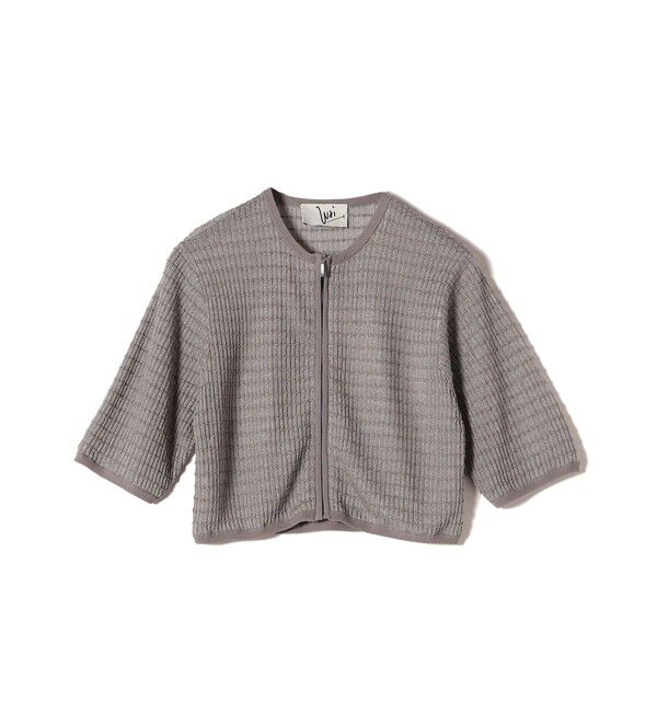 SHIPS for women「Wai＋:ジャカード シアー ジップ カーディガン」|カーディガン|