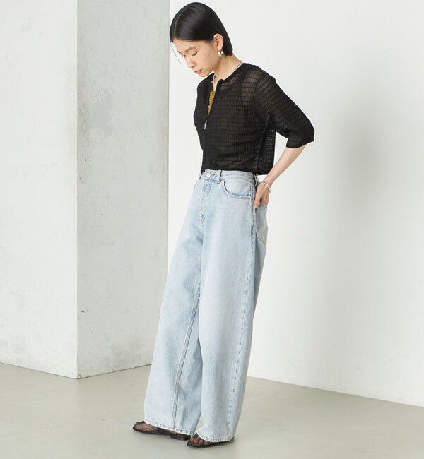 SHIPS for women「Wai＋:ジャカード シアー ジップ カーディガン」|カーディガン|