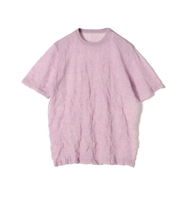 SHIPS for women「《予約》Wai＋:〈手洗い可能〉クリンクル シアー ショート スリーブ プルオーバー」|ニット・セーター|