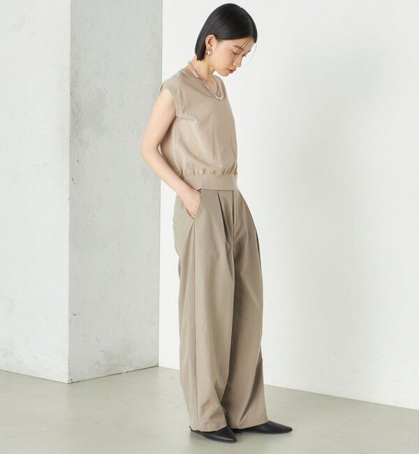 SHIPS for women「Wai＋:〈手洗い可能〉2タック スラックス」|スラックス|