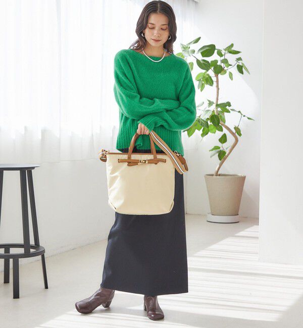 SHIPS for women「【WEB限定】ライン テープ ショルダー付き A4 トート」|トートバッグ|