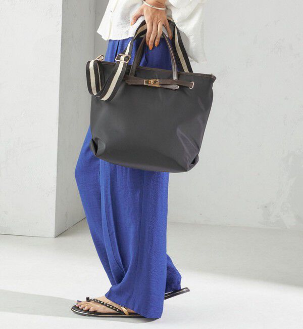 SHIPS for women「【WEB限定】ライン テープ ショルダー付き A4 トート」|トートバッグ|