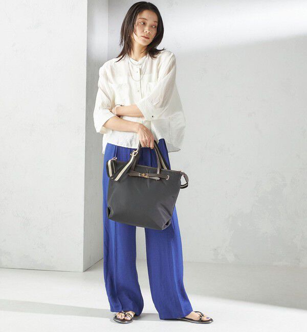 SHIPS for women「【WEB限定】ライン テープ ショルダー付き A4 トート」|トートバッグ|