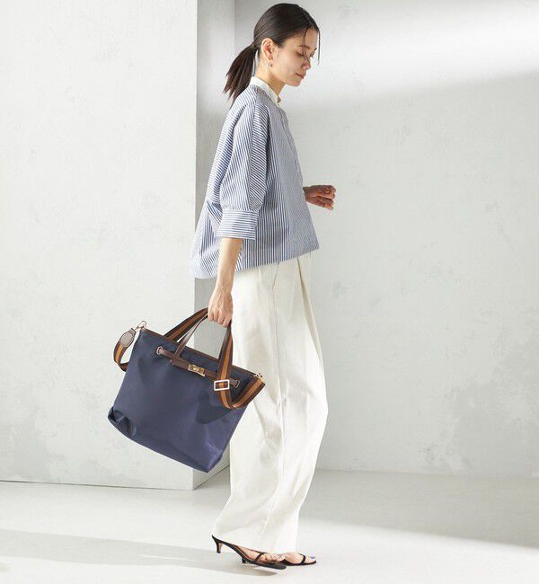 SHIPS for women「【WEB限定】ライン テープ ショルダー付き A4 トート」|トートバッグ|