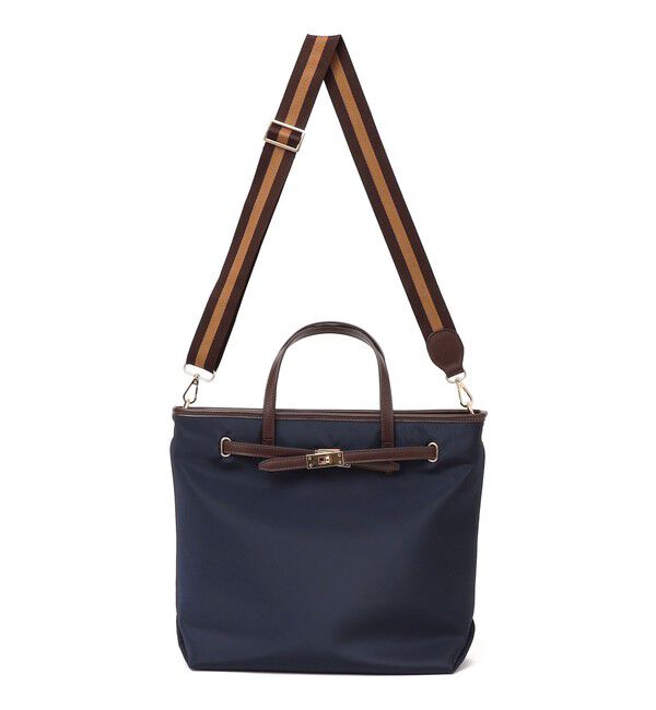 SHIPS for women「【WEB限定】ライン テープ ショルダー付き A4 トート」|トートバッグ|