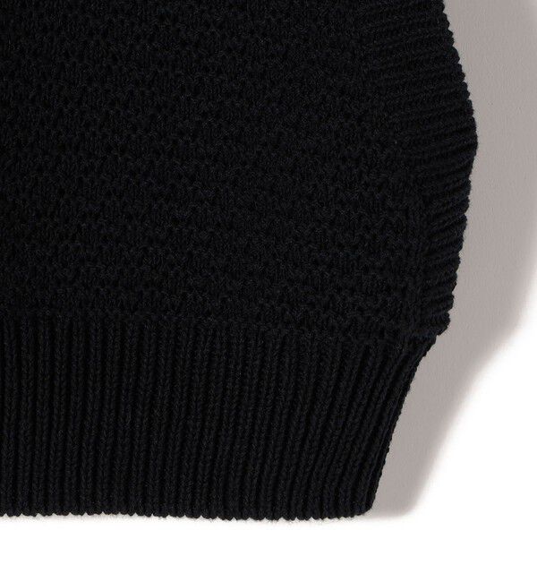 SHIPS for women「SHIPS Primary Navy Label:〈手洗い可能〉クロップド ニット ベスト」|ベスト・ジレ|