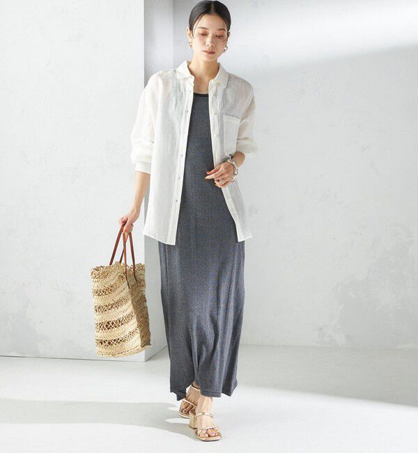 SHIPS for women「【SHIPS別注】miller:〈洗濯機可能〉ボーダー タンクトップ ワンピース」|ワンピース|