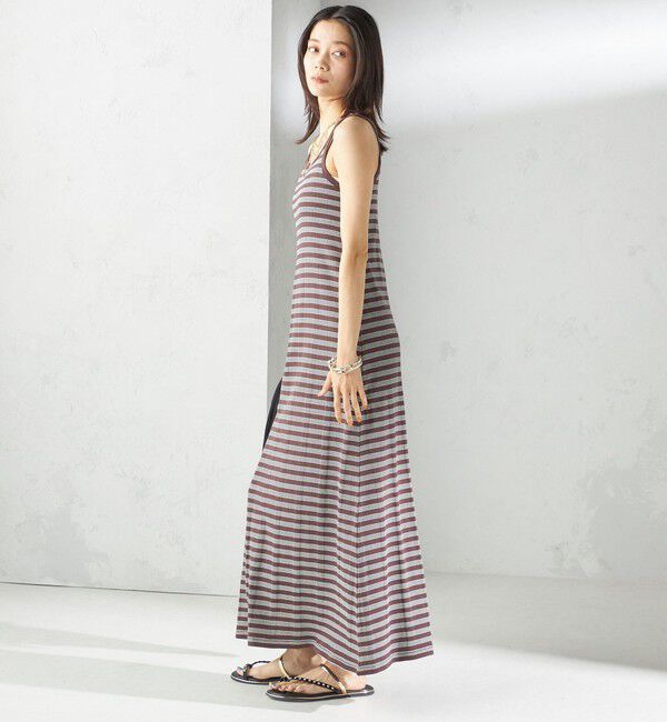 SHIPS for women「【SHIPS別注】miller:〈洗濯機可能〉ボーダー タンクトップ ワンピース」|ワンピース|