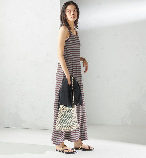 SHIPS for women「【SHIPS別注】miller:〈洗濯機可能〉ボーダー タンクトップ ワンピース」|ワンピース|