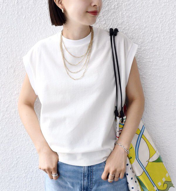 SHIPS for women「〈手洗い可能〉DEPEND アムンゼン ノースリーブ カットソー」|Tシャツ・カットソー|