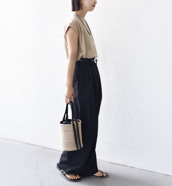 SHIPS for women「〈手洗い可能〉DEPEND アムンゼン ノースリーブ カットソー」|Tシャツ・カットソー|