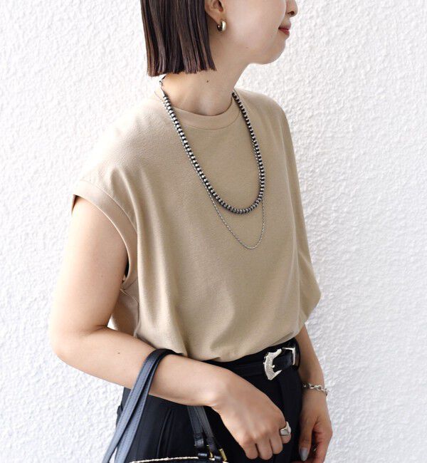 SHIPS for women「〈手洗い可能〉DEPEND アムンゼン ノースリーブ カットソー」|Tシャツ・カットソー|