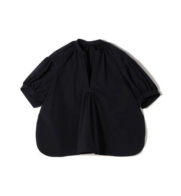 SHIPS for women「〈接触冷感 / 撥水加工〉TEX BRID(R)タフタ スキッパー 5分袖 ブラウス」|シャツ・ブラウス|