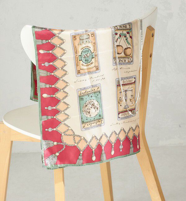 SHIPS for women「manipuri: スカーフ 65&times;65」|バンダナ・スカーフ|ワイン