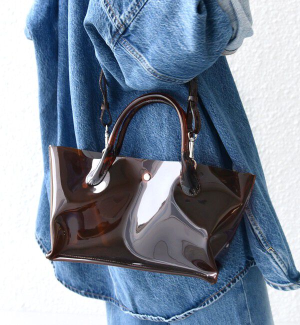 SHIPS for women「【WEB限定】ショルダー付き PVC トート バッグ」|トートバッグ|