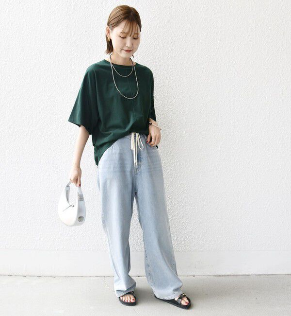 SHIPS for women「裾タック コクーン ショートスリーブ プルオーバー」|Tシャツ・カットソー|