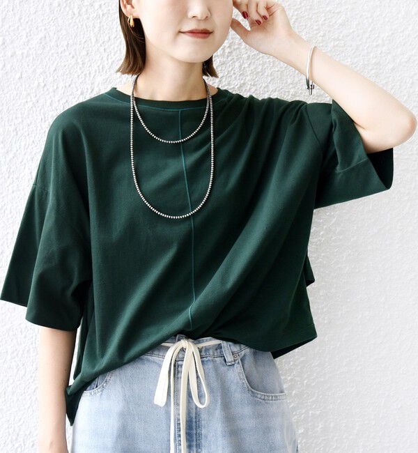 SHIPS for women「裾タック コクーン ショートスリーブ プルオーバー」|Tシャツ・カットソー|