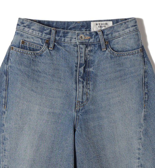 SHIPS for women「【SHIPS別注】BIT BLUE:バミューダ ショーツ」|デニム|