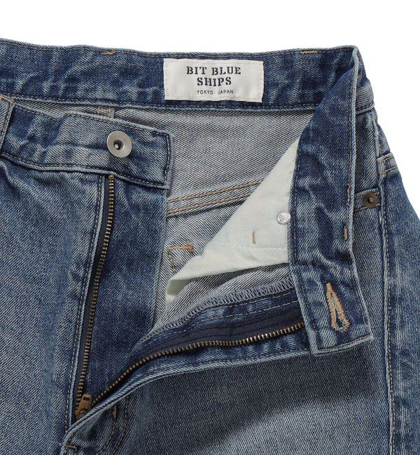 SHIPS for women「【SHIPS別注】BIT BLUE:バミューダ ショーツ」|デニム|