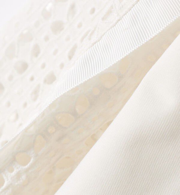 SHIPS for women「《予約》【WEB限定】〈手洗い可能〉レース コンビ カットソー」|Tシャツ・カットソー|