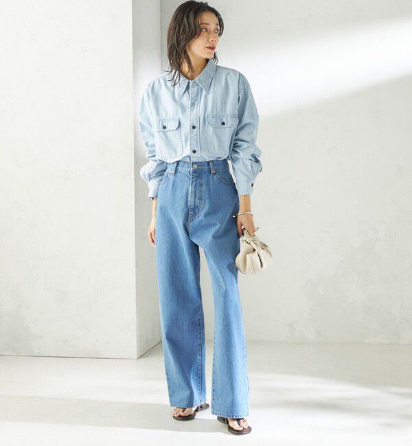 SHIPS for women「《予約》NINE CASE:〈洗濯機可能〉デニム パンツ」|デニム|