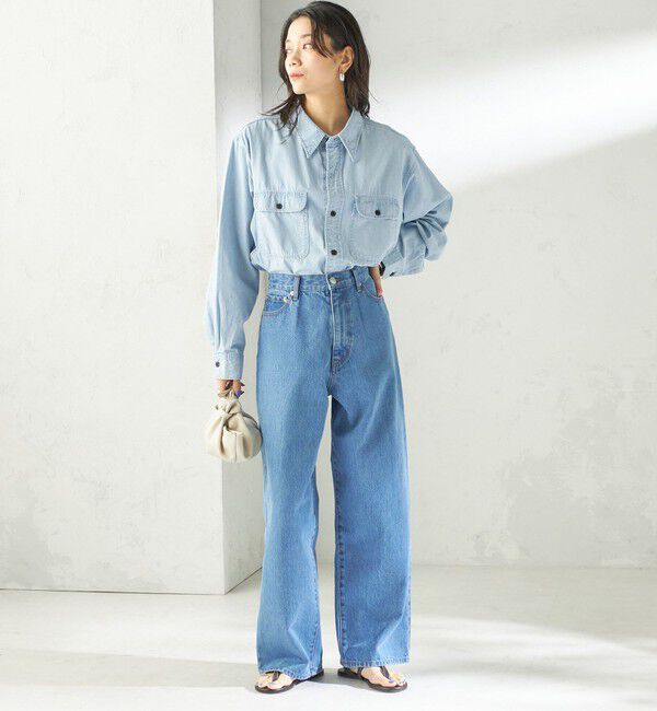 SHIPS for women「《予約》NINE CASE:〈洗濯機可能〉デニム パンツ」|デニム|