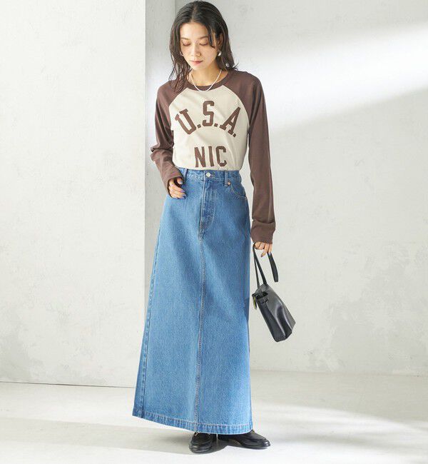 SHIPS for women「《予約》NINE CASE:〈手洗い可能〉シアー ラグラン TEE」|Tシャツ・カットソー|