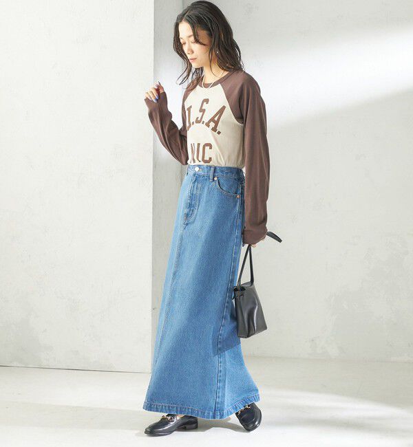 SHIPS for women「《予約》NINE CASE:〈手洗い可能〉シアー ラグラン TEE」|Tシャツ・カットソー|