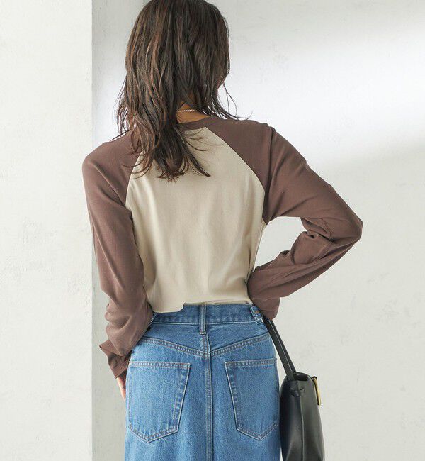 SHIPS for women「《予約》NINE CASE:〈手洗い可能〉シアー ラグラン TEE」|Tシャツ・カットソー|