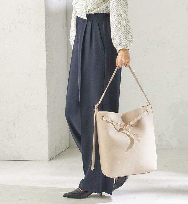 SHIPS for women「《予約》【WEB限定】ハトメ ベルト ワンショルダー バッグ M」|トートバッグ|