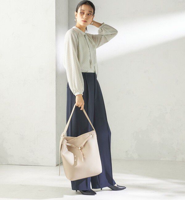 SHIPS for women「《予約》【WEB限定】ハトメ ベルト ワンショルダー バッグ M」|トートバッグ|