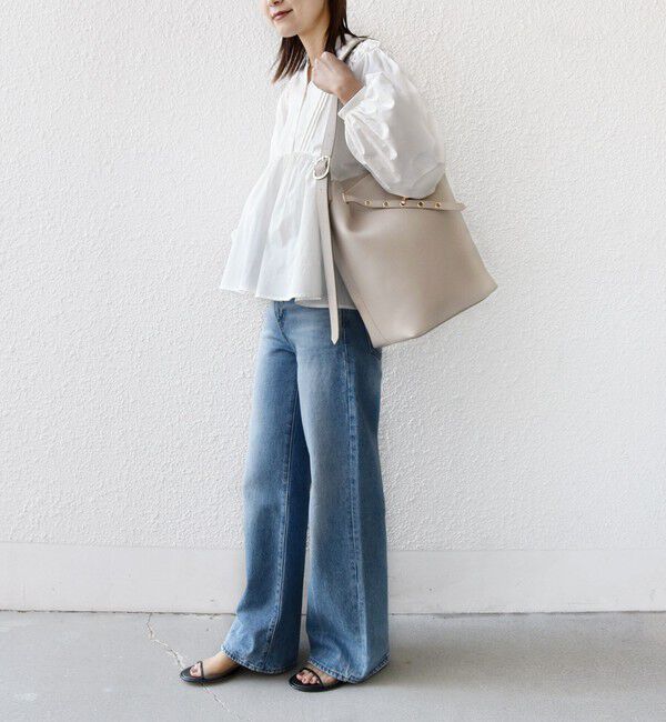 SHIPS for women「《予約》【WEB限定】ハトメ ベルト ワンショルダー バッグ M」|トートバッグ|